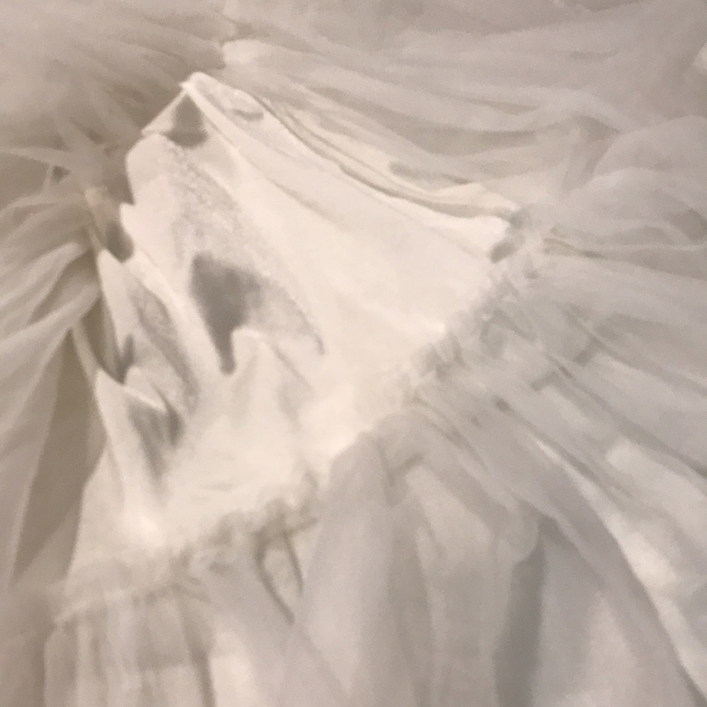Vintage La Mendola Tiered Slip Nightgown White Nylon Childs Size Small Lace USA - Picture 6 of 10